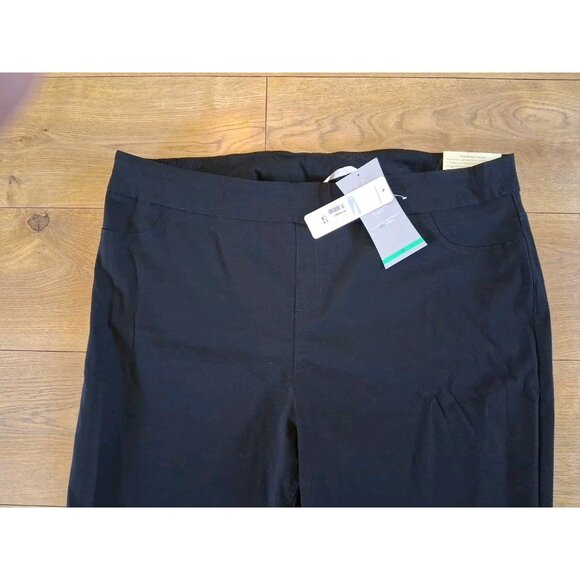 Soft Surroundings Straight Leg Ankle Stretch Pants 2X Black NWT - Picture 3 of 8